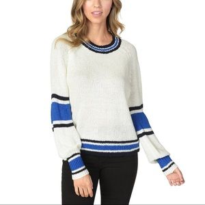 BUBBLE SLEEVE SWEATER